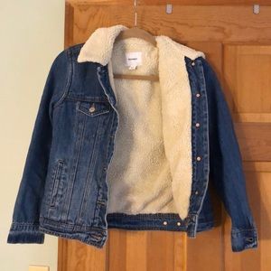 Sherpa lined jean jacket